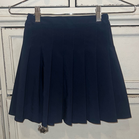 Little Big Girls Kid Pleated Tennis Skirt School Uniform Navy Blue 8-9 Years Old - Picture 2 of 11